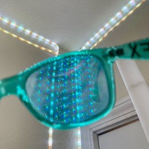 GloFX Teal Diffraction Glasses 🤓